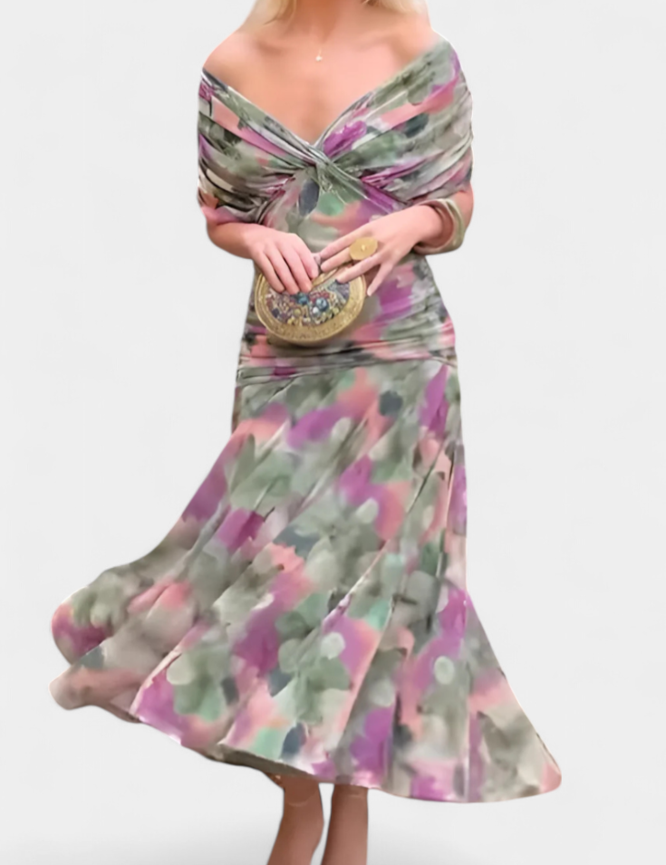 Laura Vestido Elegante Con Escote en V