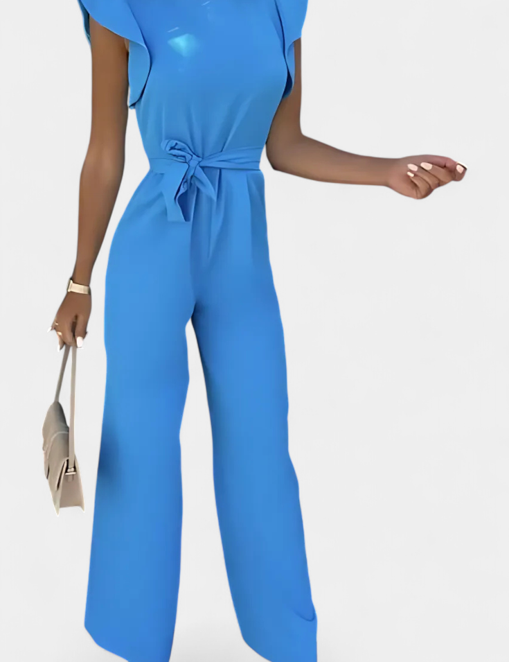 Shalonda Mono Elegante sin Mangas con Lazo