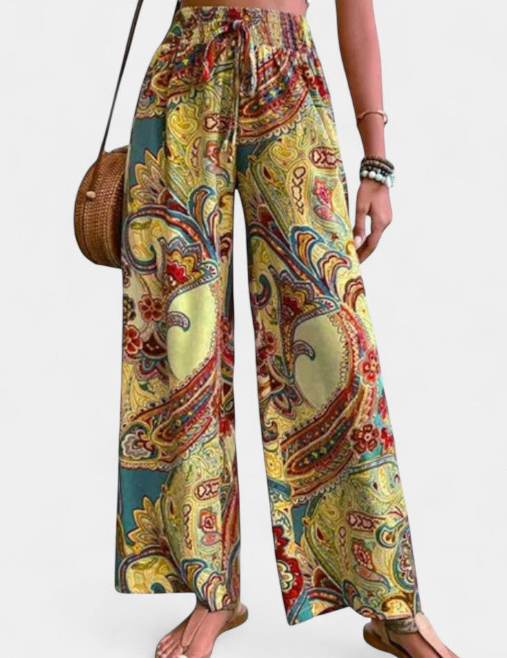 Vitoria Pantalones de Verano de Pierna Ancha