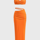 Estela Conjunto de Falda Sin Espalda