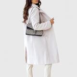 Yara Abrigo de Lana Classic con Silueta Estructurada