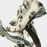 Guadalupe Vestido Kaftán Oversized con Estampado de Flamencos y Palmeras