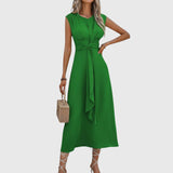 Teresa - Elegante Vestido Maxi Sin Mangas con Cuello Redondo