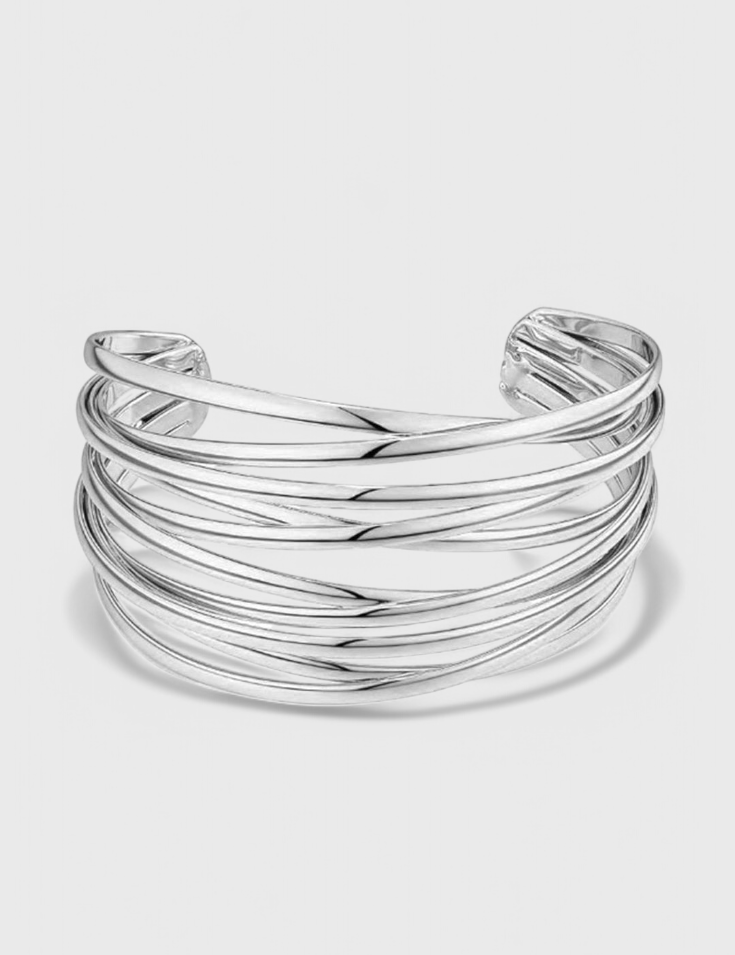 Brazalete de Alambre en Capas