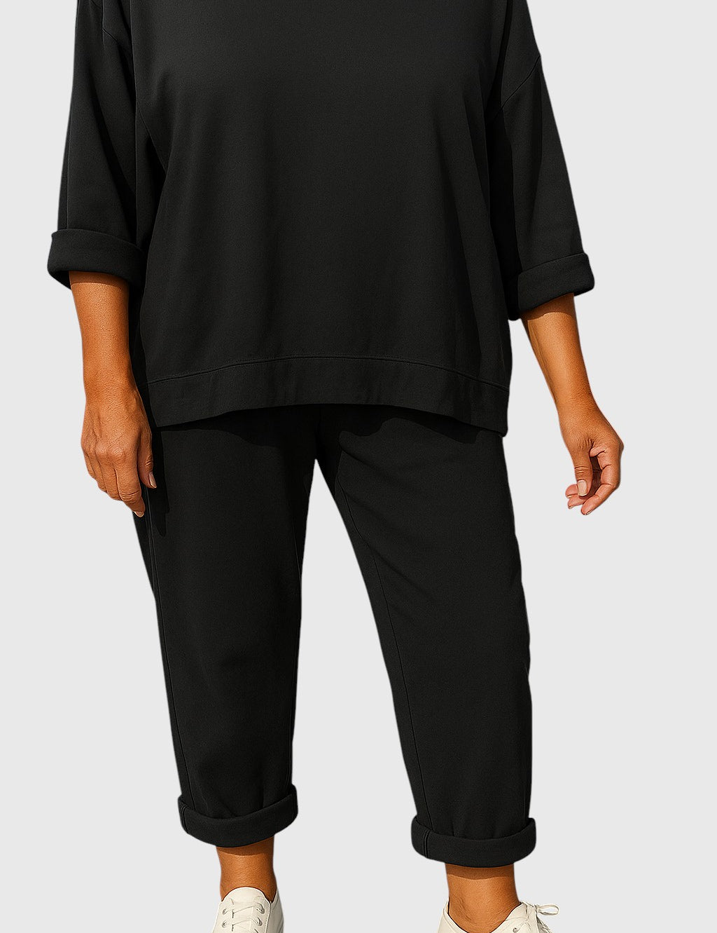 Frida Conjunto de Ropa de Casa con Top de Suéter y Pantalones Cortos