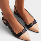 Grazia Sandalias Coloridas con Punta Afilada y Tira Trasera