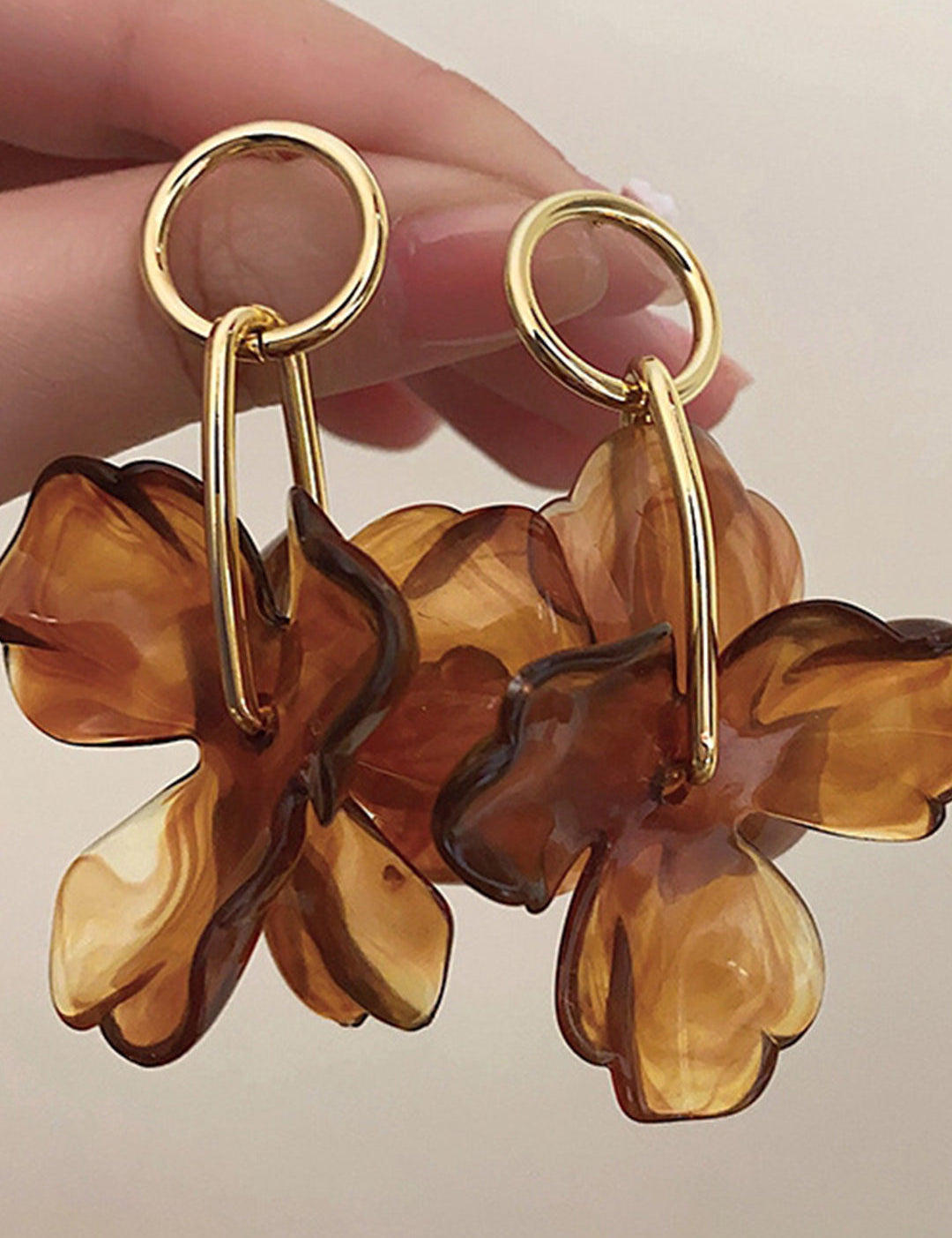 Pendientes con Colgante de Flor