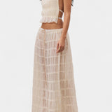 Eugenie Conjunto a Juego con Top Plisado y Falda