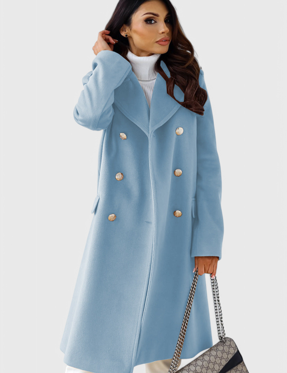 Yara Abrigo de Lana Classic con Silueta Estructurada