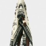 Guadalupe Vestido Kaftán Oversized con Estampado de Flamencos y Palmeras