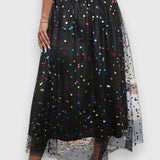 Claire Falda de Lunares Colorida