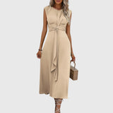 Teresa - Elegante Vestido Maxi Sin Mangas con Cuello Redondo