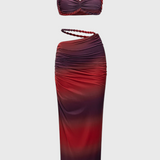 Estela Conjunto de Falda Sin Espalda