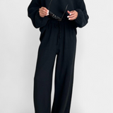 Aya Conjunto de Dos Piezas de Algodón con Escote en V