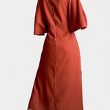 Ainhoa Vestido Casual con Nudo Frontal y Escote en V