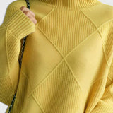 Jasmine Jersey de Cuello Alto de Cachemira