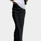 Fable Falda Maxi Utility de Diseño Liso y Estilo Pulido