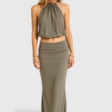 Zhenya Conjunto Halter de Dos Piezas