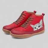 Lola Botines de cuero para amantes de los gatos