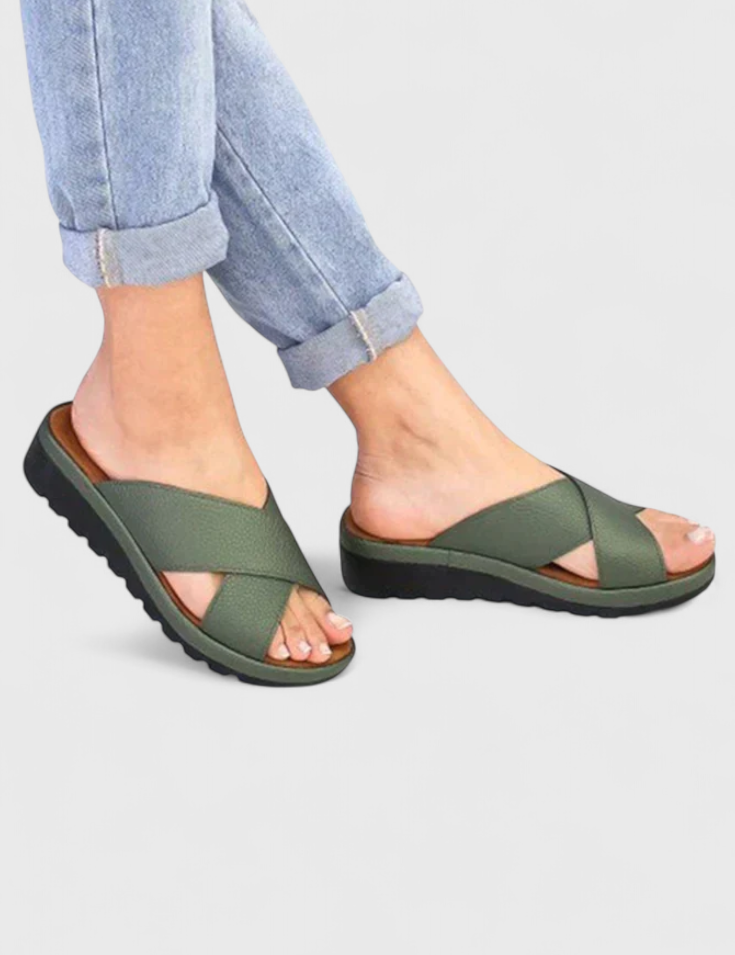 Annelym Sandalias Ortopédicas con Cuña para Exterior