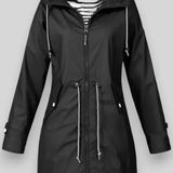 Chaqueta de Lluvia Impermeable Aria Estilosa para Uso Diario