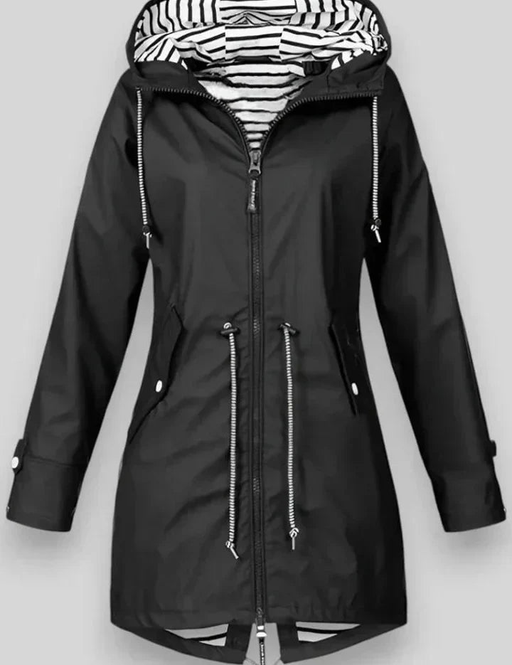 Chaqueta de Lluvia Impermeable Aria Estilosa para Uso Diario