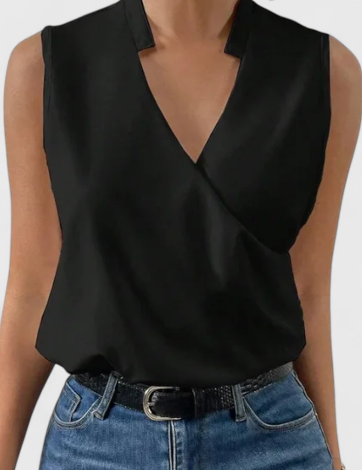 Yariela Top Suave de Verano con Escote en V