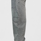 Dariya Jeans Cargo Balloon con Brillo y Aplicaciones de Pedrería