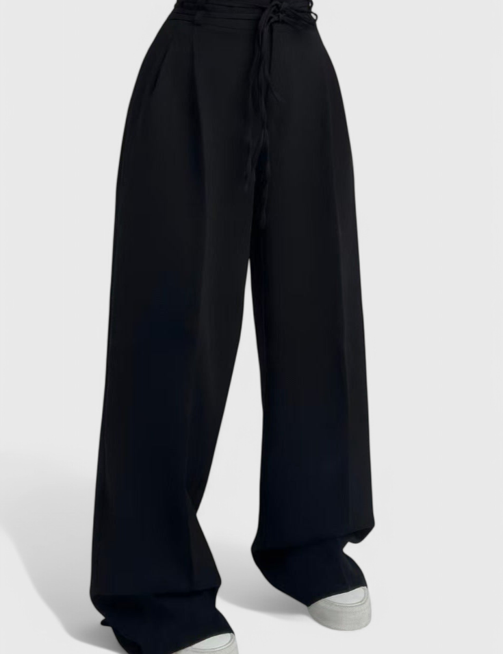 Sophie Pantalones de pierna ancha con cordones