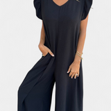 Isela Mono de Cuello en V con Estampado de Leopardo