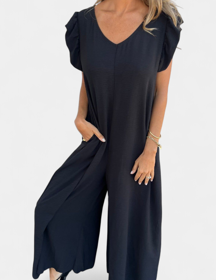 Isela Mono de Cuello en V con Estampado de Leopardo