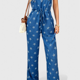 Bianca Mono Largo Relajado con Estampado de Estrellas