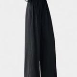 Ilyana Pantalones de Cintura Alta y Pierna Ancha