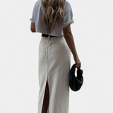 Yenifer Falda Maxi con Abertura Parisina