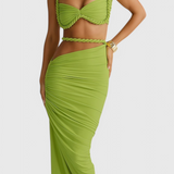 Estela Conjunto de Falda Sin Espalda