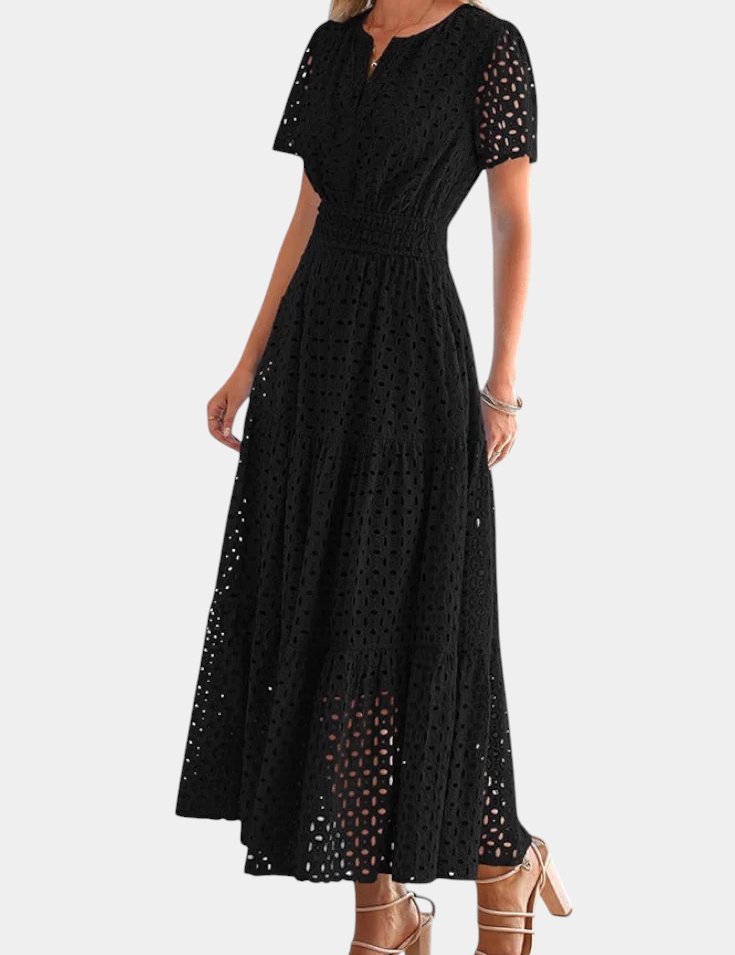 Imani Vestido Maxi de Encaje Bordado