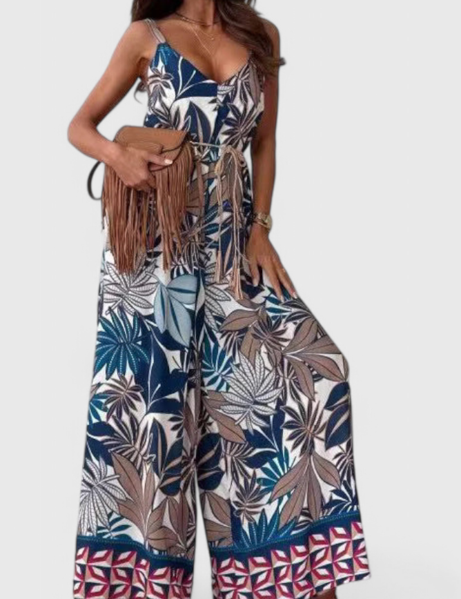 Gabriella Mono de Pierna Ancha con Estampado Audaz