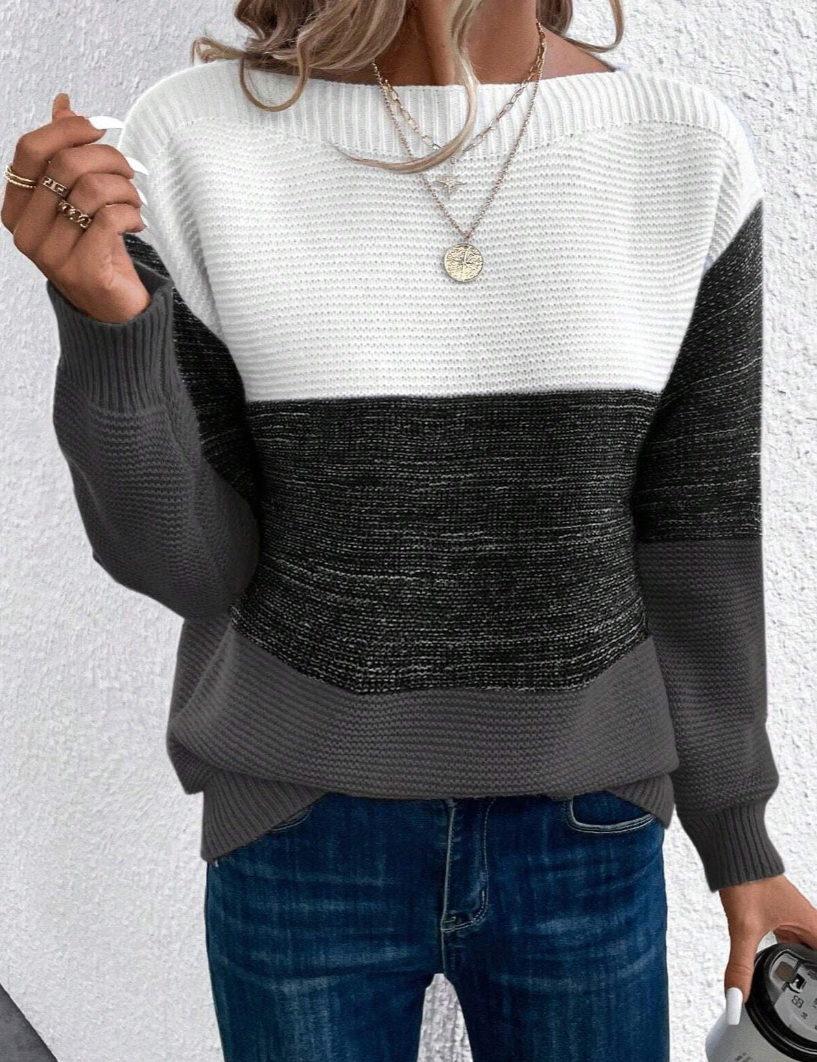 Soria Jersey de Mezcla de Lana con Toque Suave