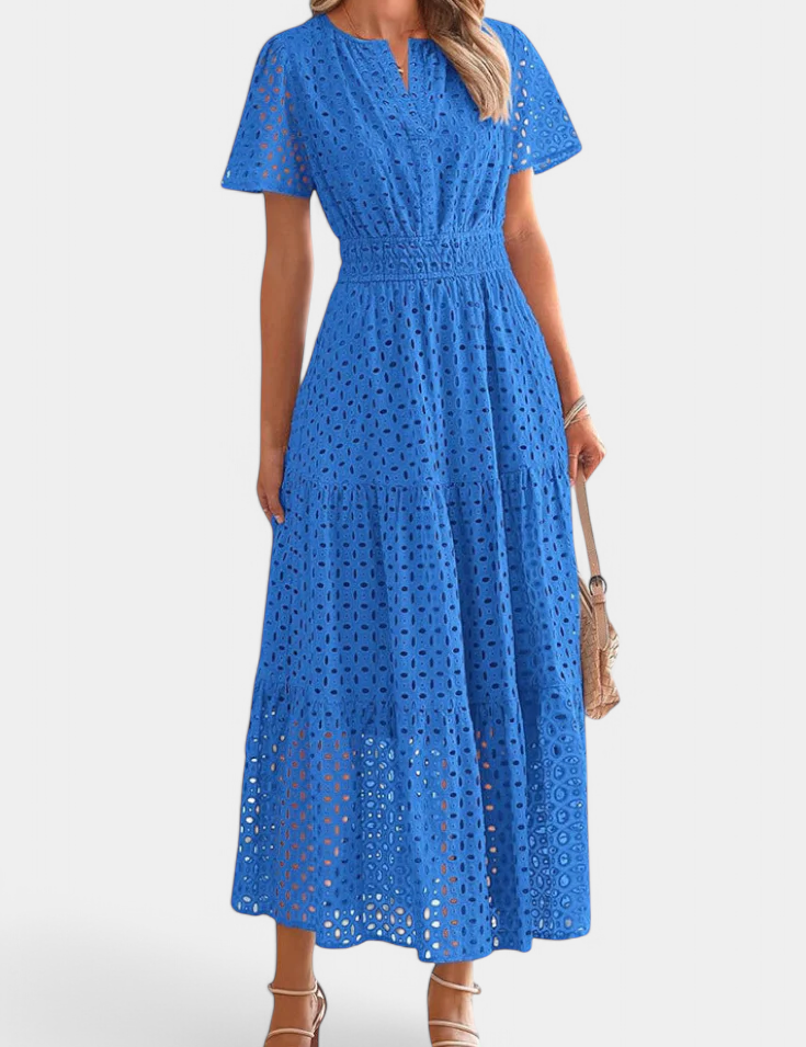 Imani Vestido Maxi de Encaje Bordado