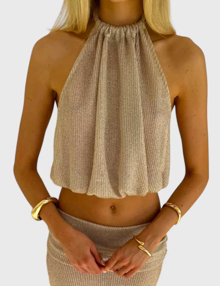 Zhenya Conjunto Halter de Dos Piezas