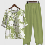 Ursula Conjunto Chic de Camisa y Pantalón con Estilo Relajado