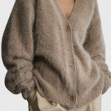 Daniela Cardigan de Mezcla de Cachemira Suave