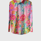 Ángela - Blusa de Patrón Colorido