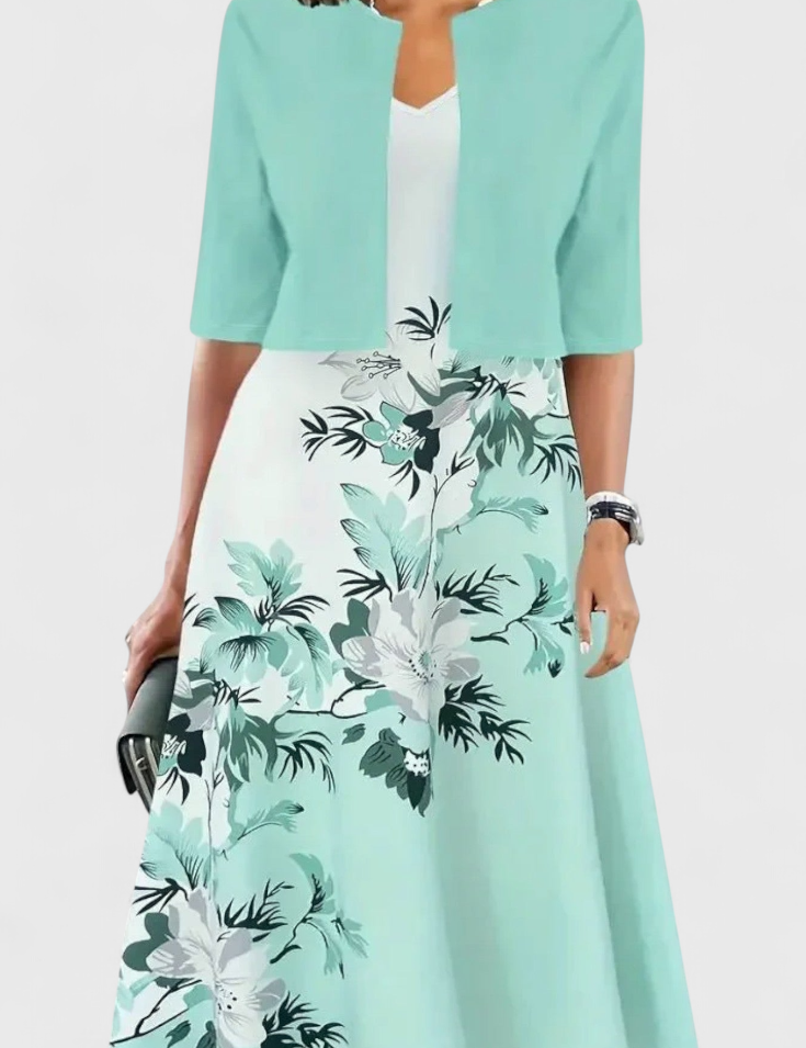 Estrella Conjunto de Vestido Blazer Midi