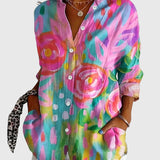 Ángela - Blusa de Patrón Colorido