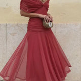 Laura Vestido Elegante Con Escote en V