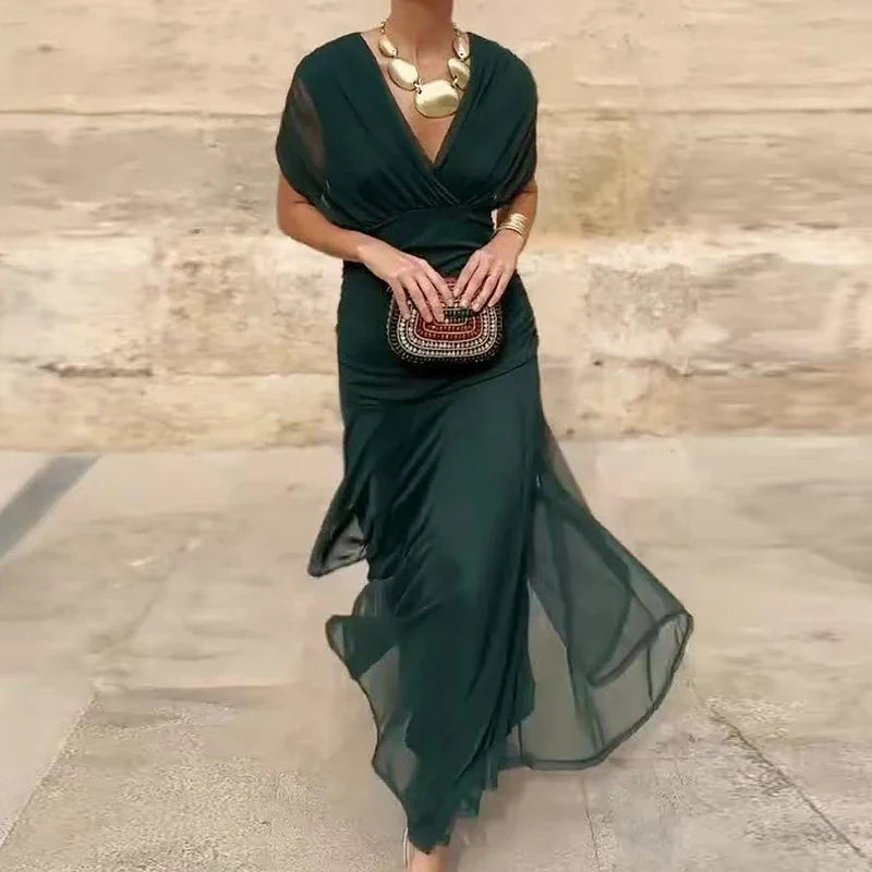 Laura Vestido Elegante Con Escote en V