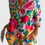 Ángela - Blusa de Patrón Colorido