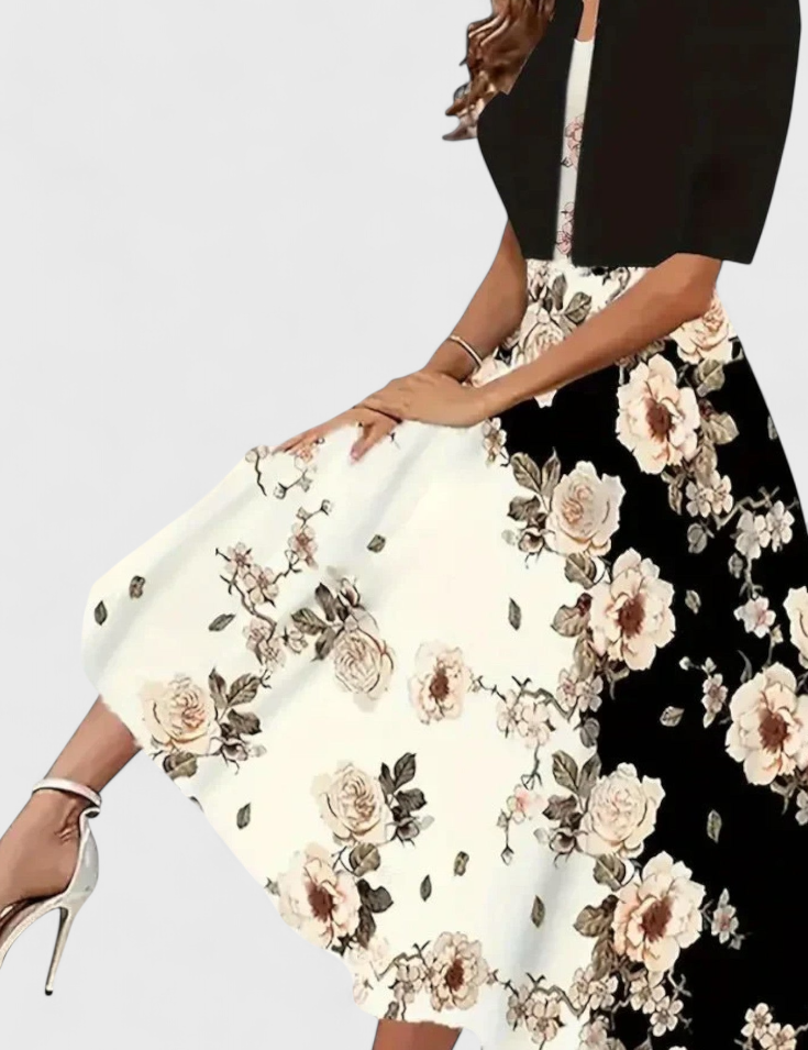 Estrella Conjunto de Vestido Blazer Midi