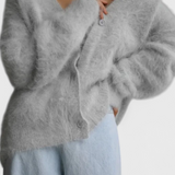 Daniela Cardigan de Mezcla de Cachemira Suave